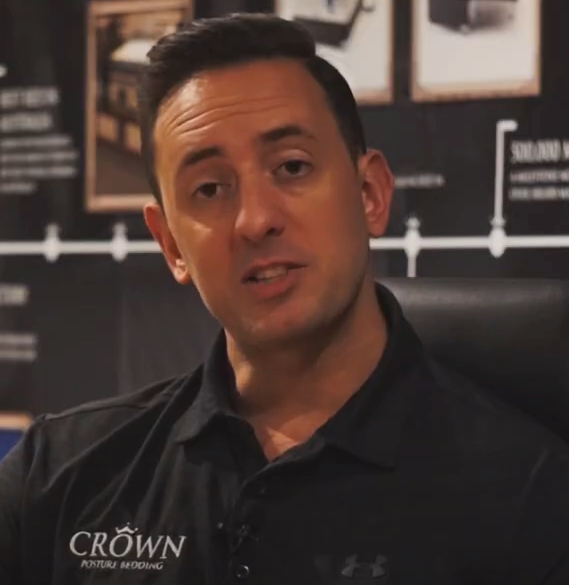 Man wearing black shirt with 