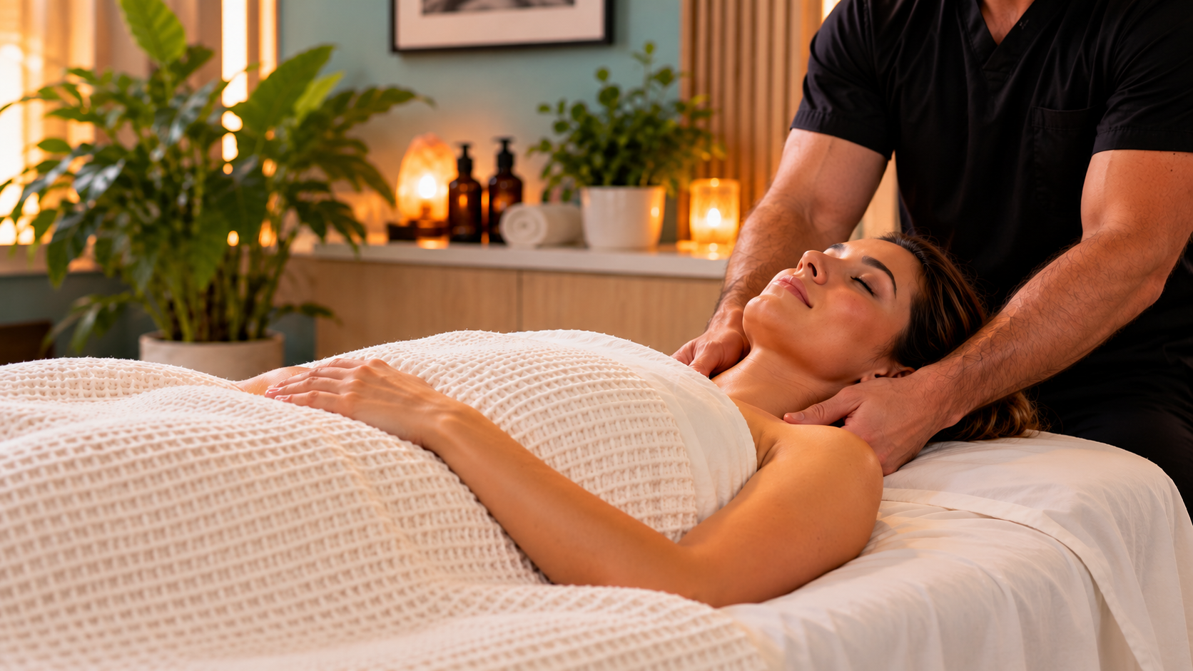 Therapeutic massage session at Bodywork Mastery in Atascadero, California