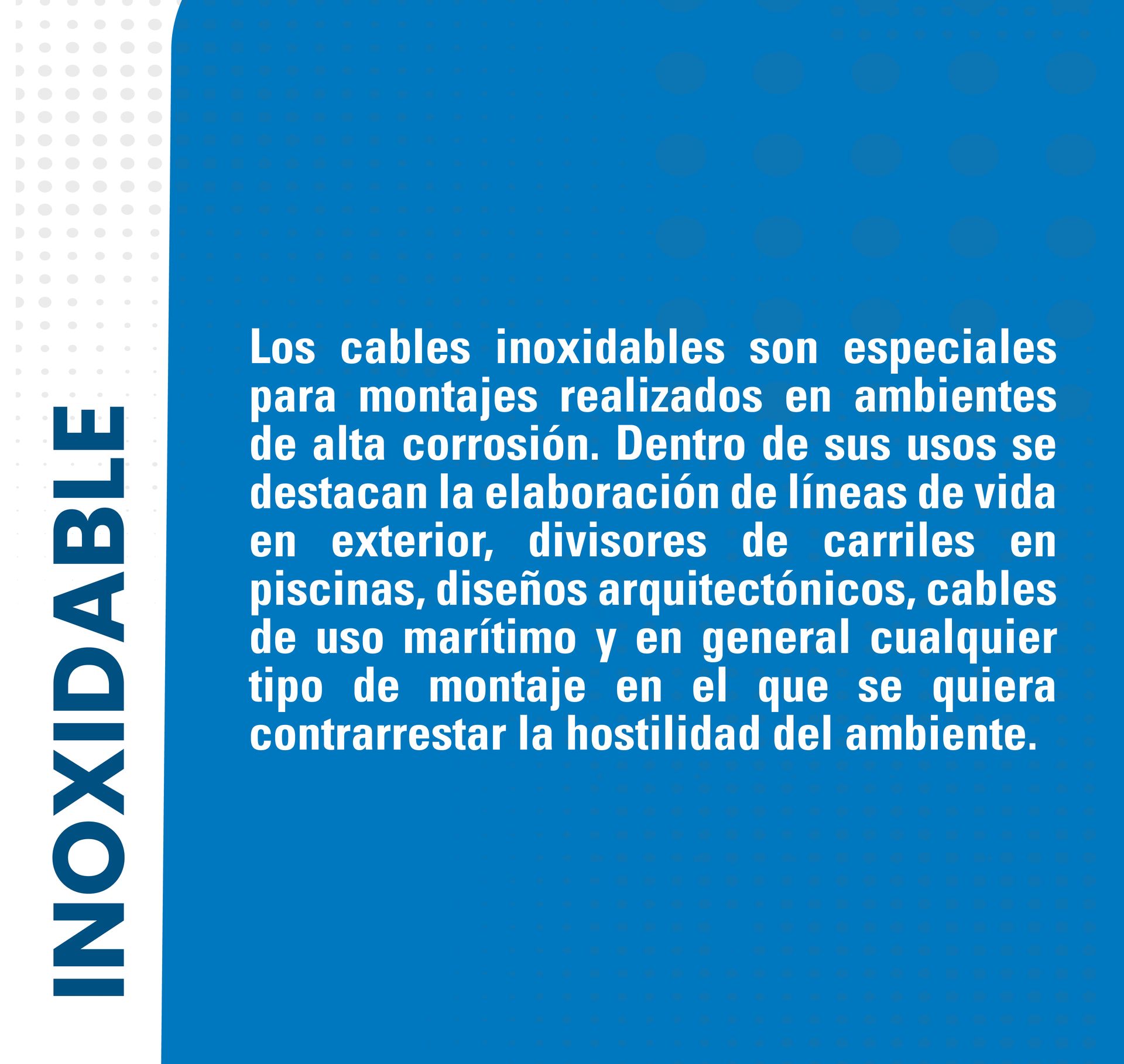 Cables de acero, eslingas y cadenas