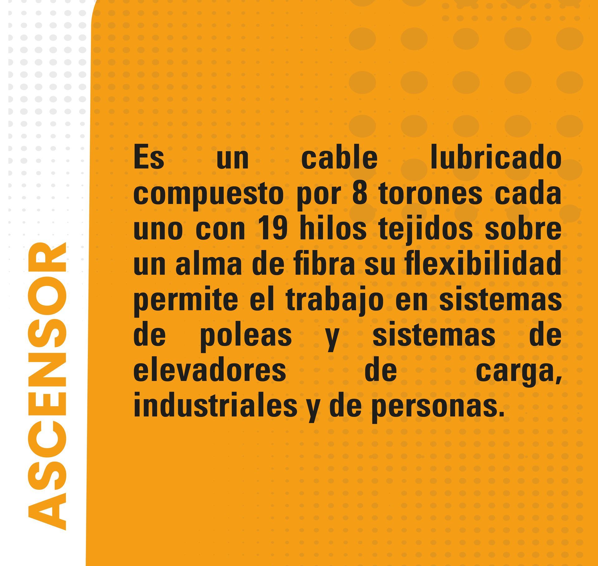 Cables de acero, eslingas y cadenas