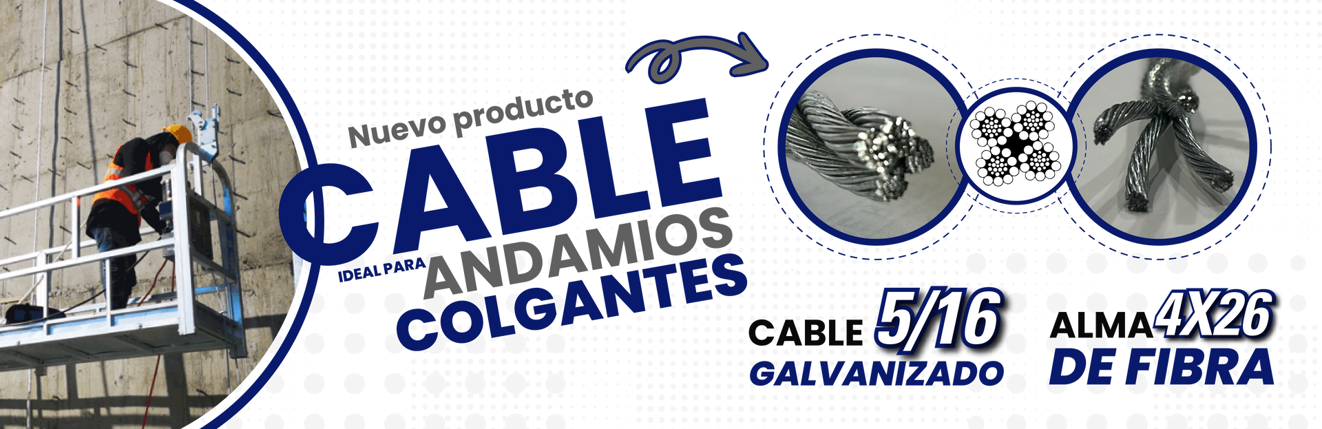 Cables de acero, eslingas y cadenas