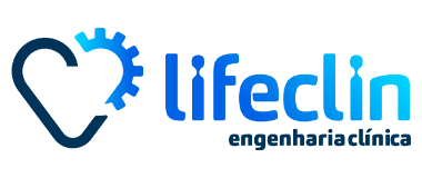 A logo for a company called lifeclin engenharia clínica