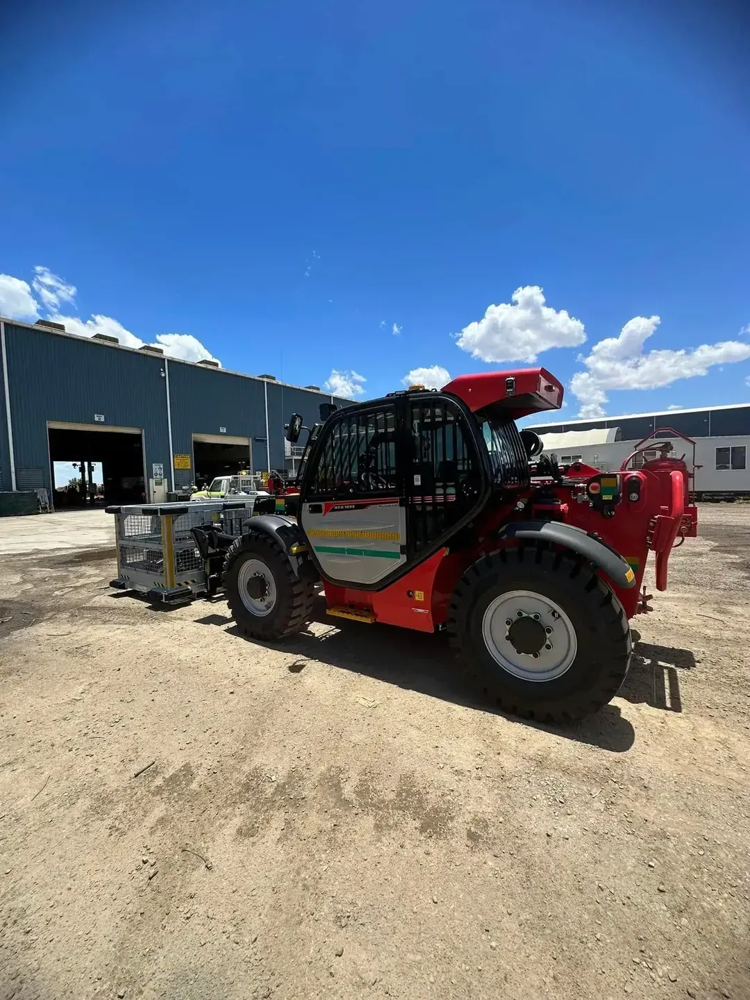 Red-and-black skid steer — Barkly Hire in Richmond, QLD