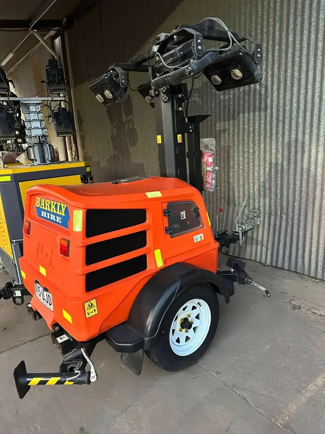 Orange Mining Dump Truck Hauling Rocks in a Quarry — Barkly Hire in Dugald River, QLD