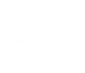 A dark blue scale of justice integrated with a central pillar, surrounded by a golden laurel wreath on a white background.