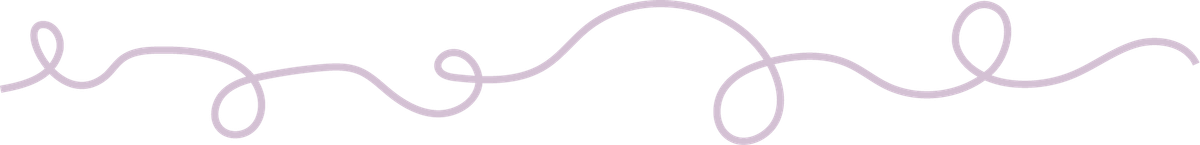 Playful squiggly line used to add movement and visual interest