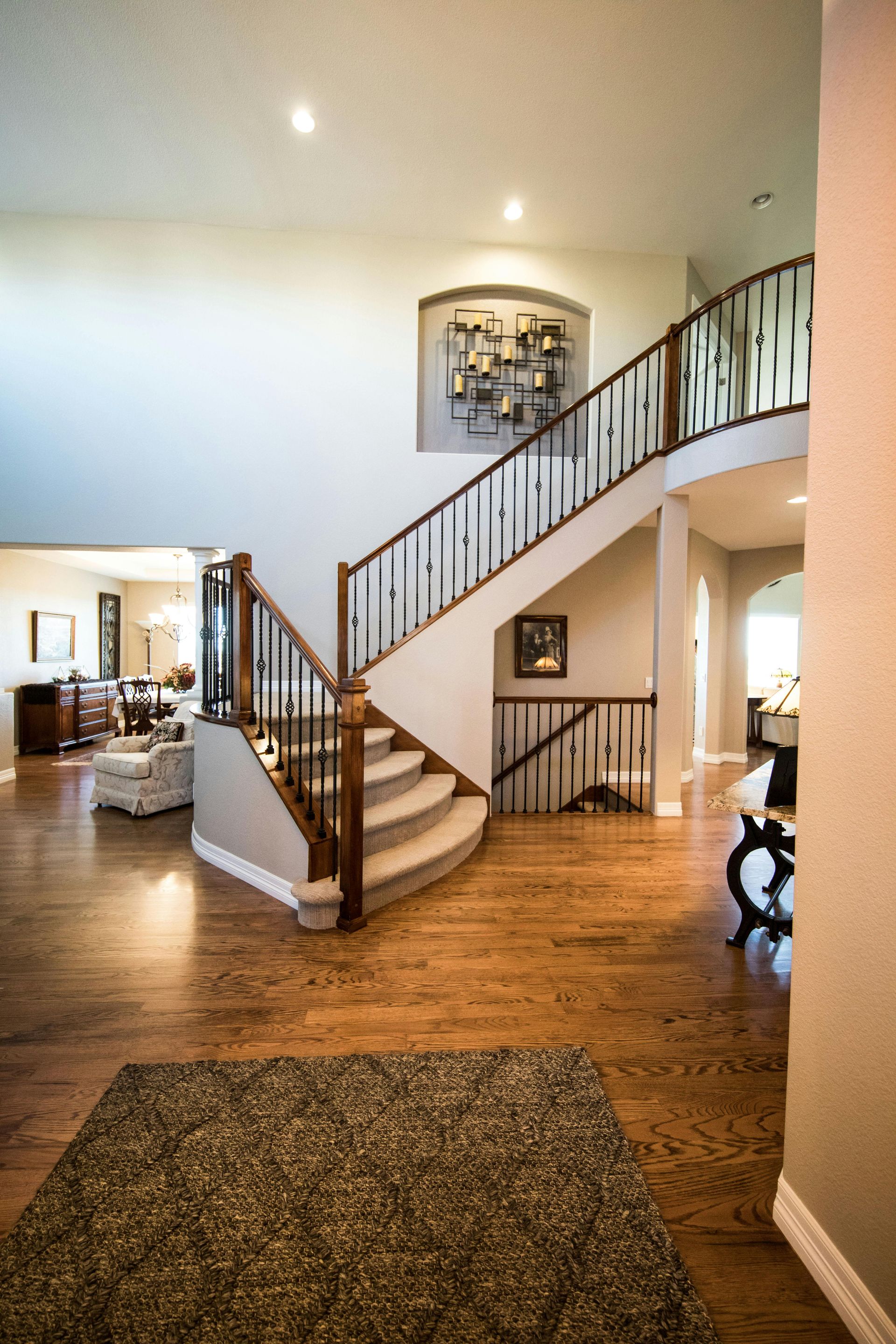 The Custom Stairs Orlando team working on a custom staircase project