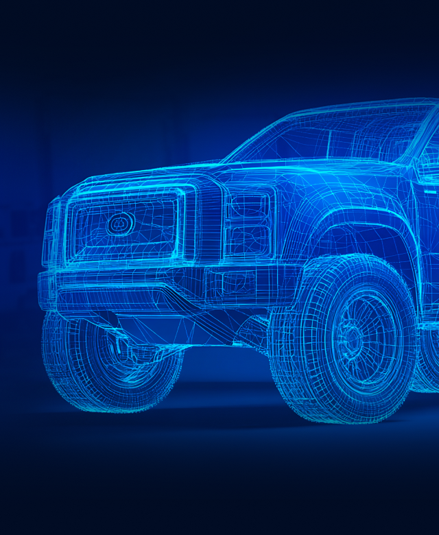 Blue car schema | Dana Bros. Automotive & Diesel Repair