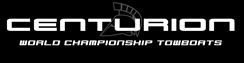 Centurion logo with “World Championship Towboats” in white on a black background