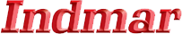 Red “Indmar” logo text with a black-and-white checkered flag graphic above it