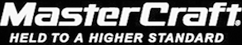 MasterCraft logo with slogan “HELD TO A HIGHER STANDARD” in white on black.