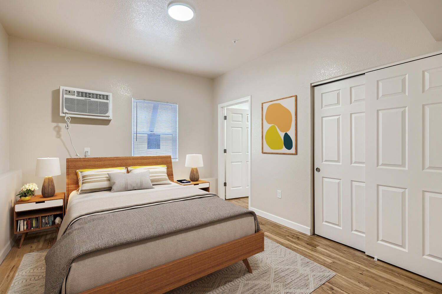 Bedroom with closet
