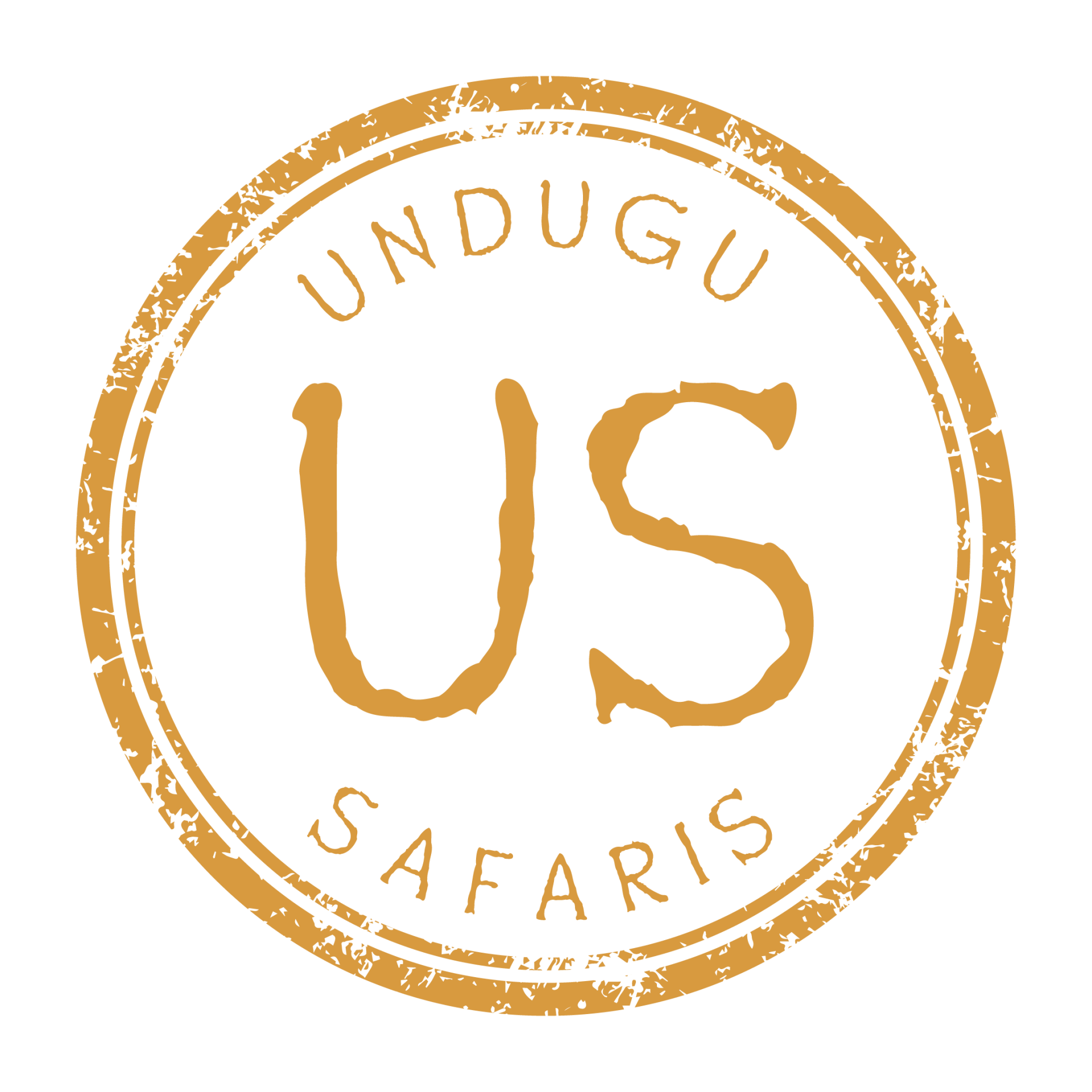 A stamp that says ' undugu safaris ' on it