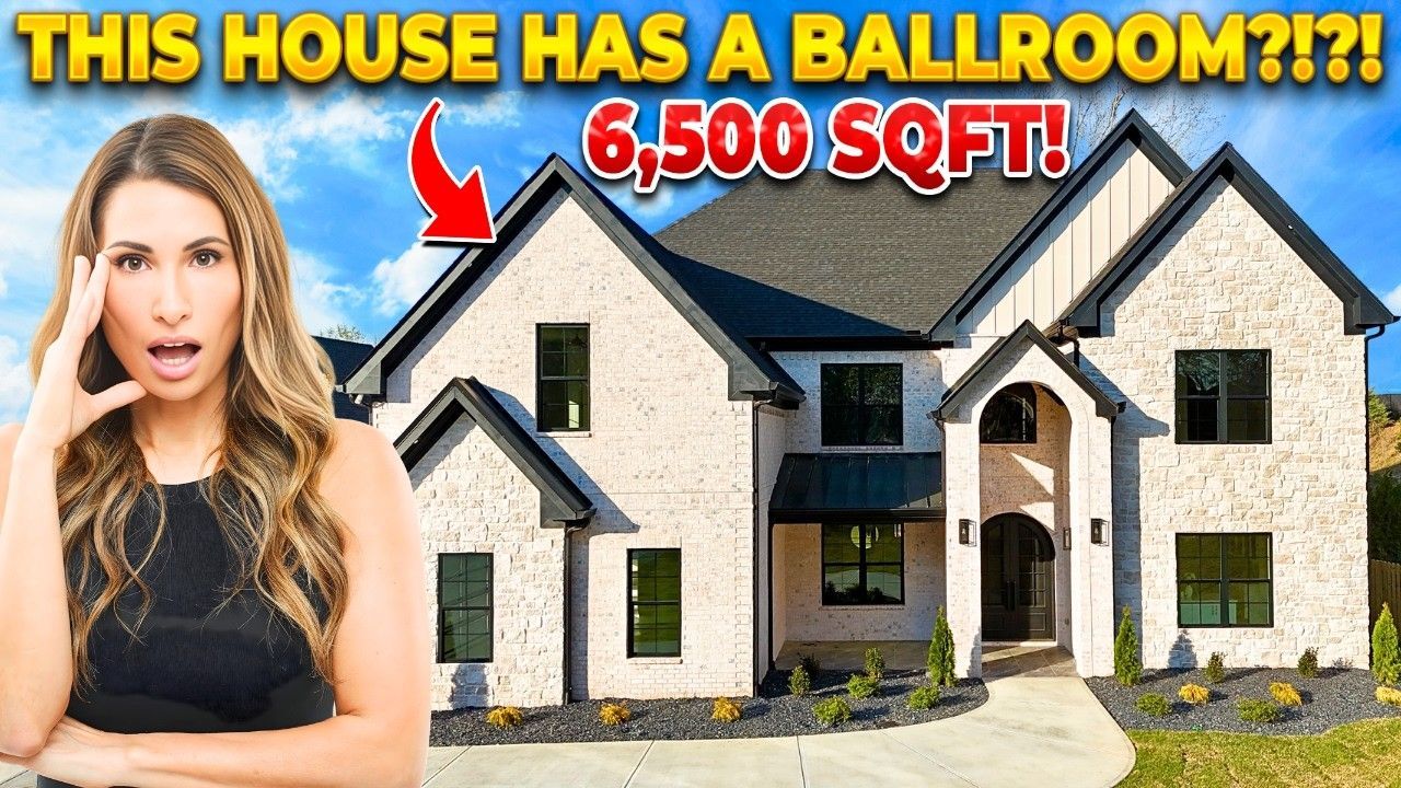 this gorgeous custom home behind me.
