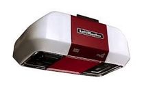 LiftMaster garage door opener installed on ceiling