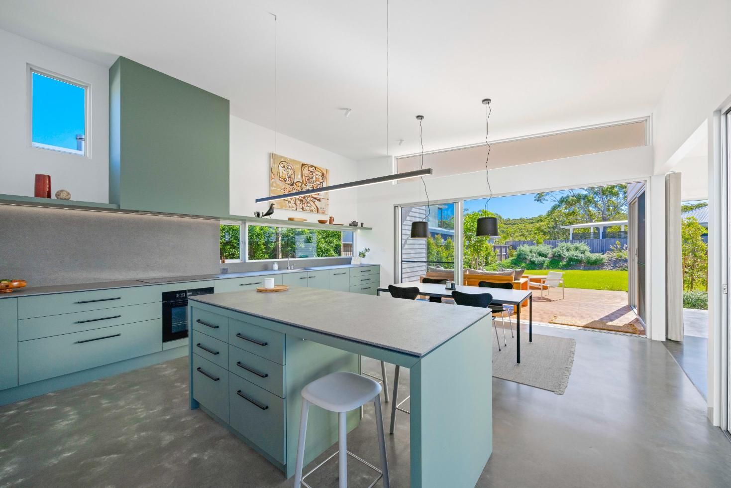 There Is A Large Island In The Middle Of The Kitchen — Viison Kitchens & Joinery Forster In Forster, NSW