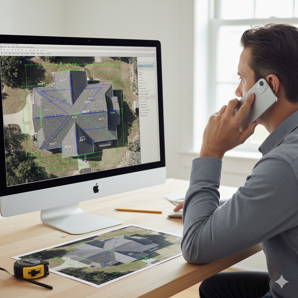 Satellite image software for measurements.