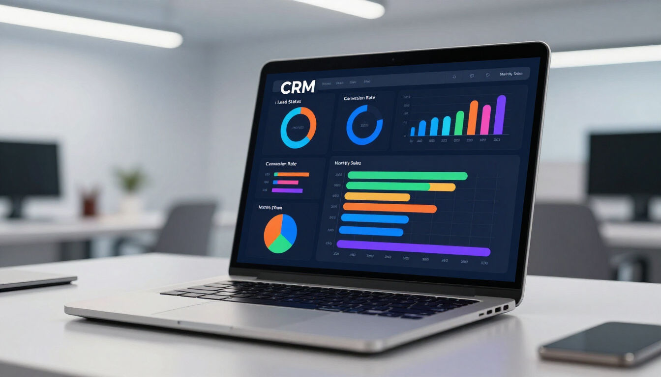 CRM Dashboard in action