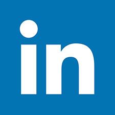 LinkedIn logo, white 