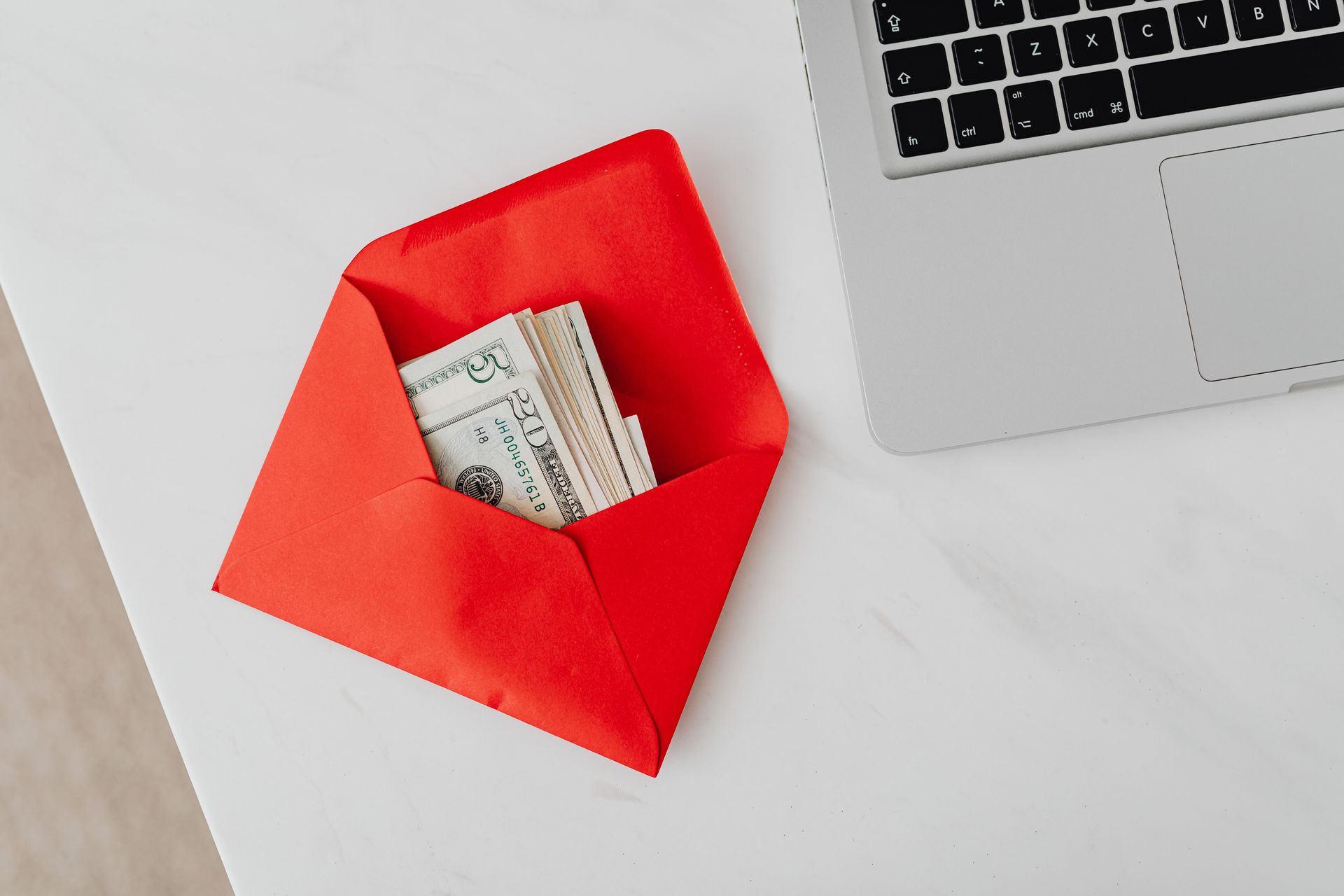 Email marketing automation workflow on a laptop