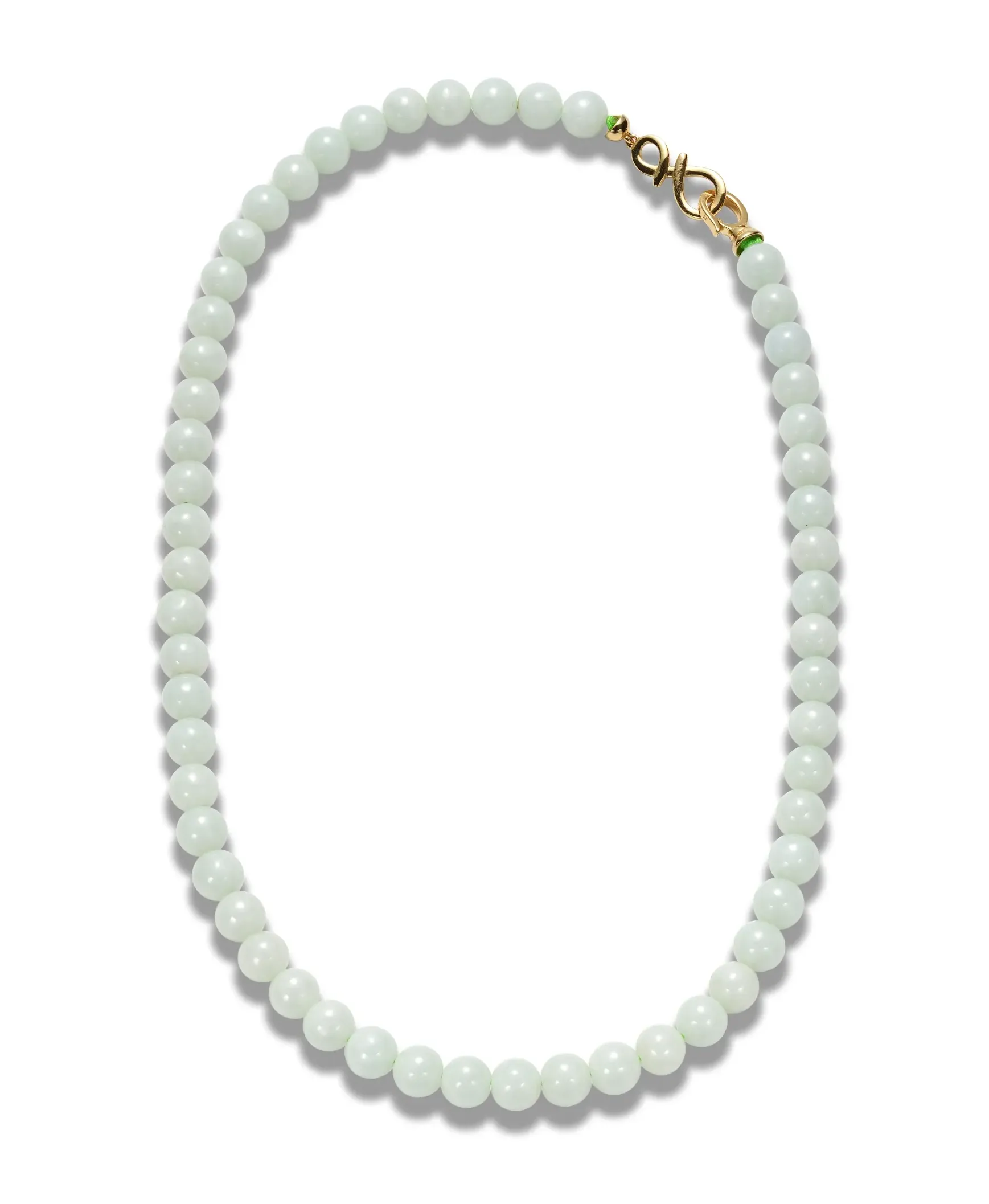 Light Green Jadeite Beaded Necklace