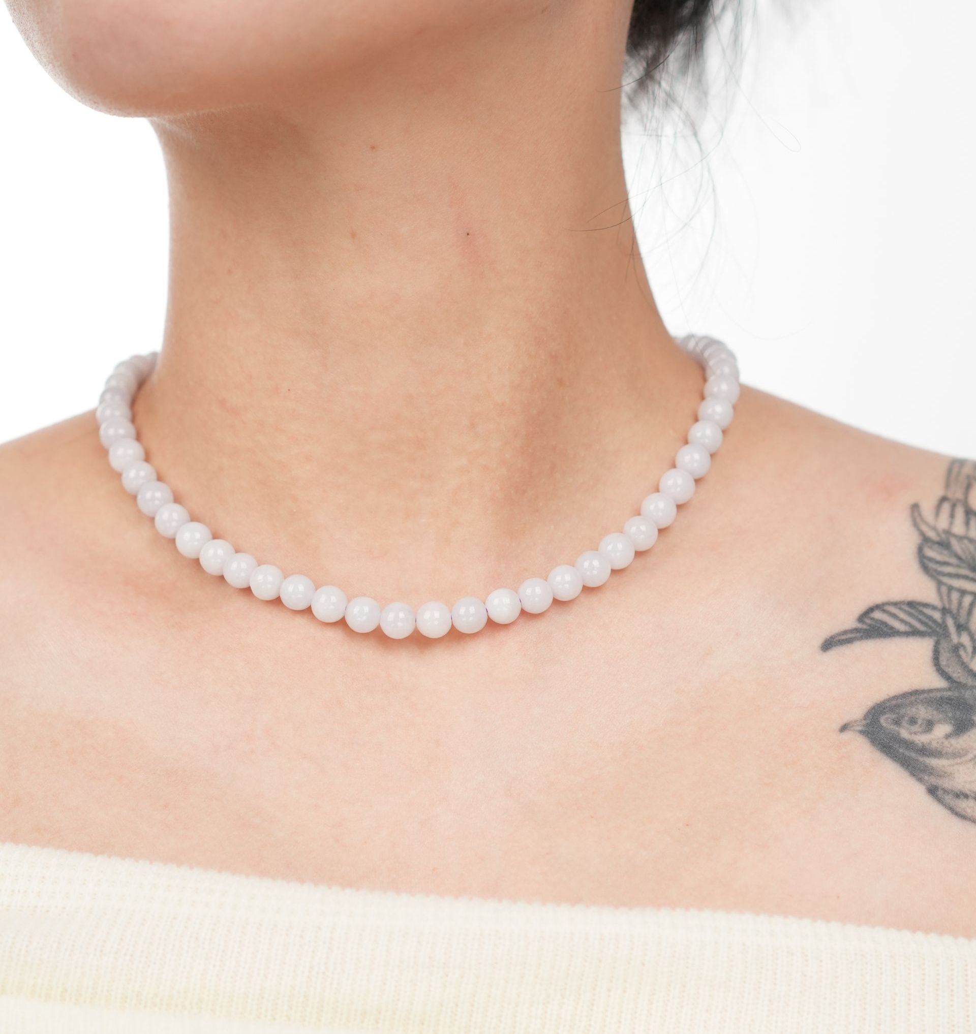 Light Lavender Jadeite Necklace