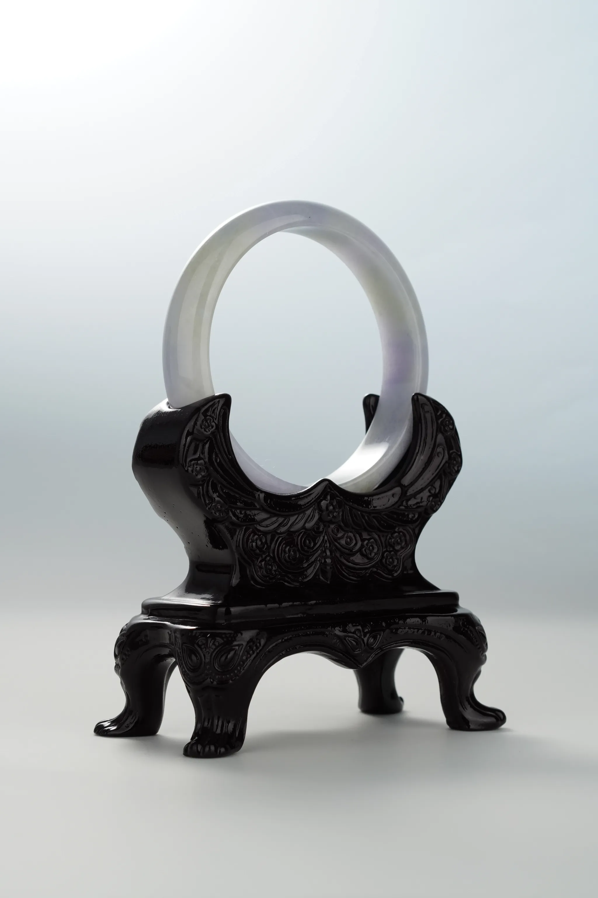 Lavender Green Yellow Jadeite Bangle