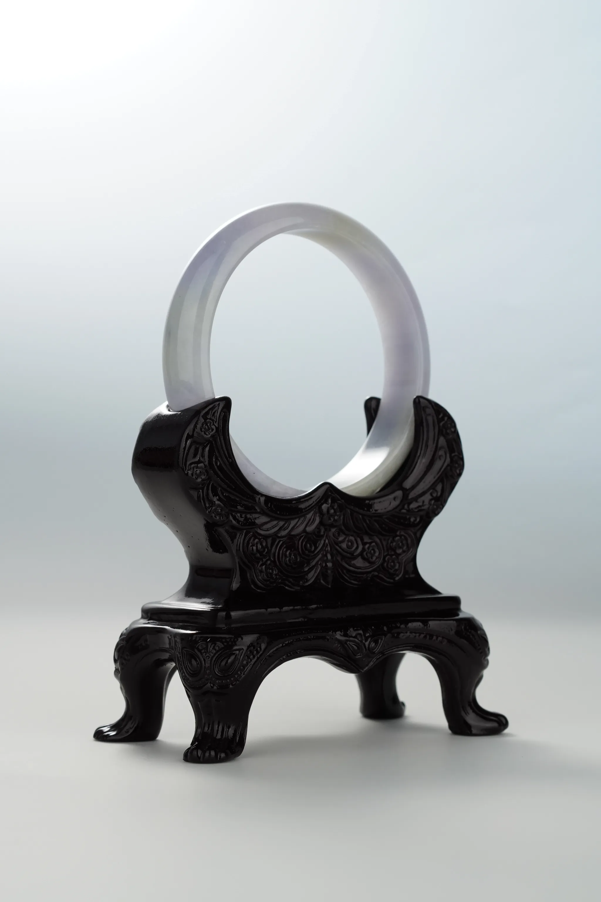 Lavender Green Yellow Jadeite Bangle