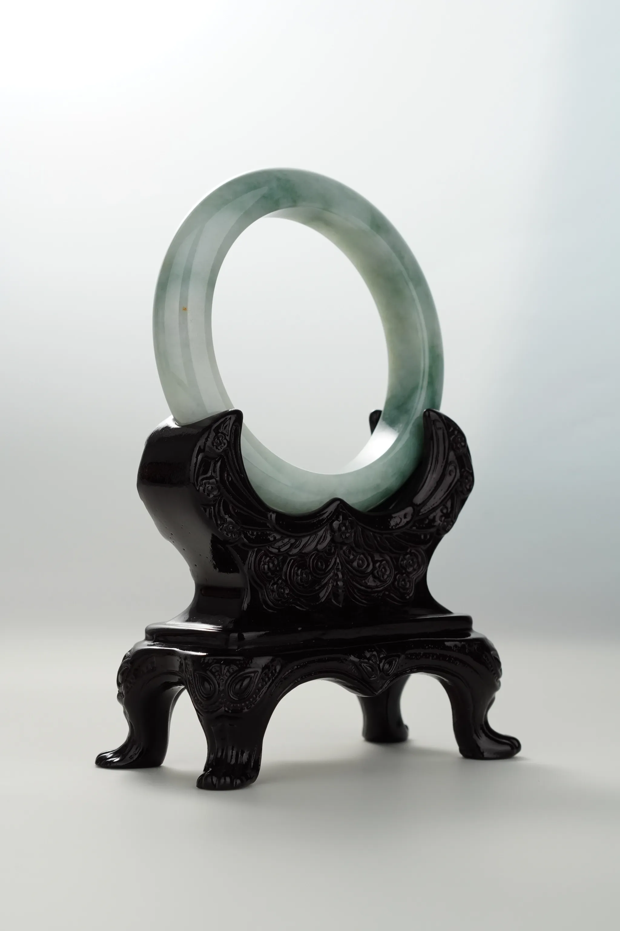 Bluish Green Jadeite Bangle