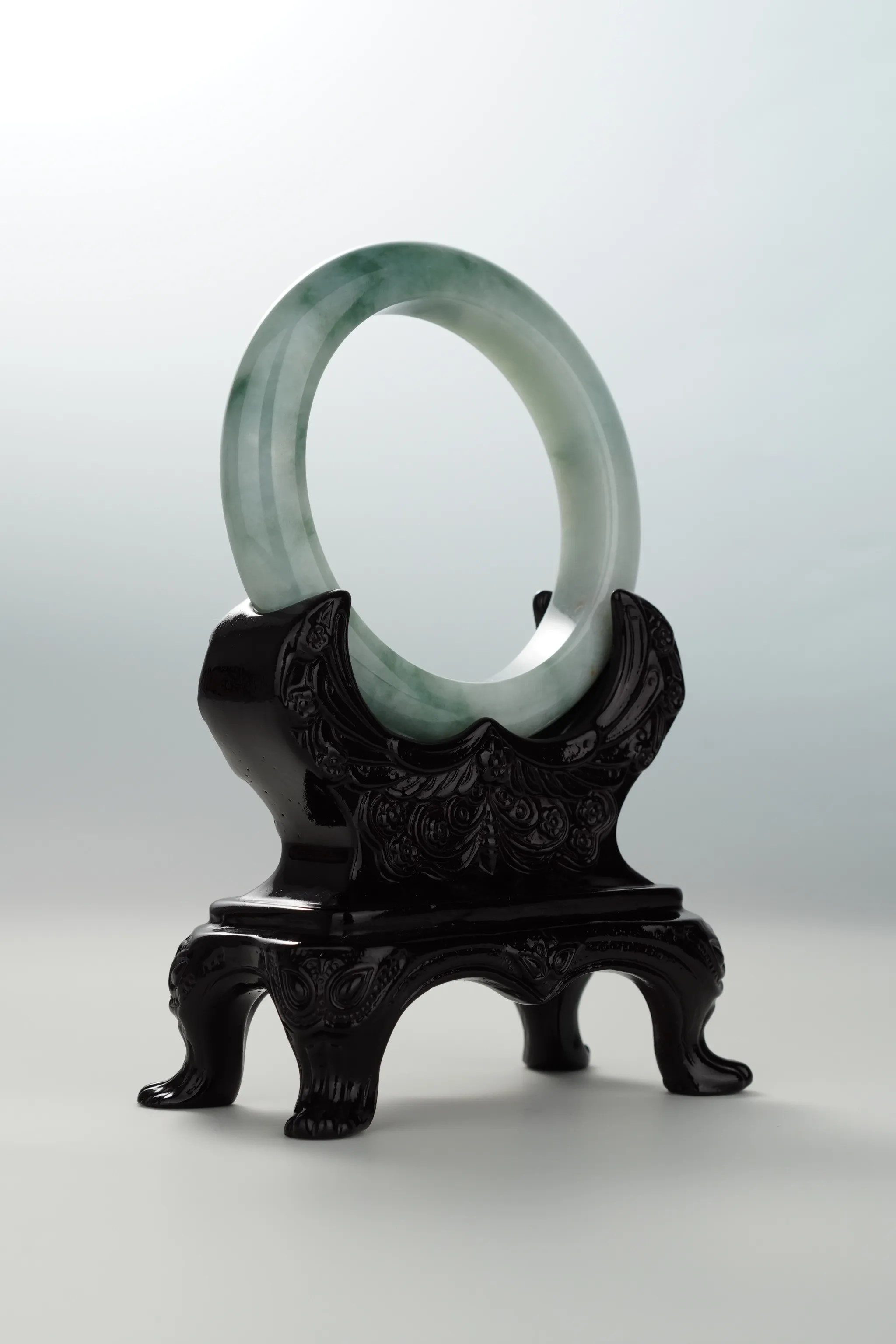 Bluish Green Jadeite Bangle