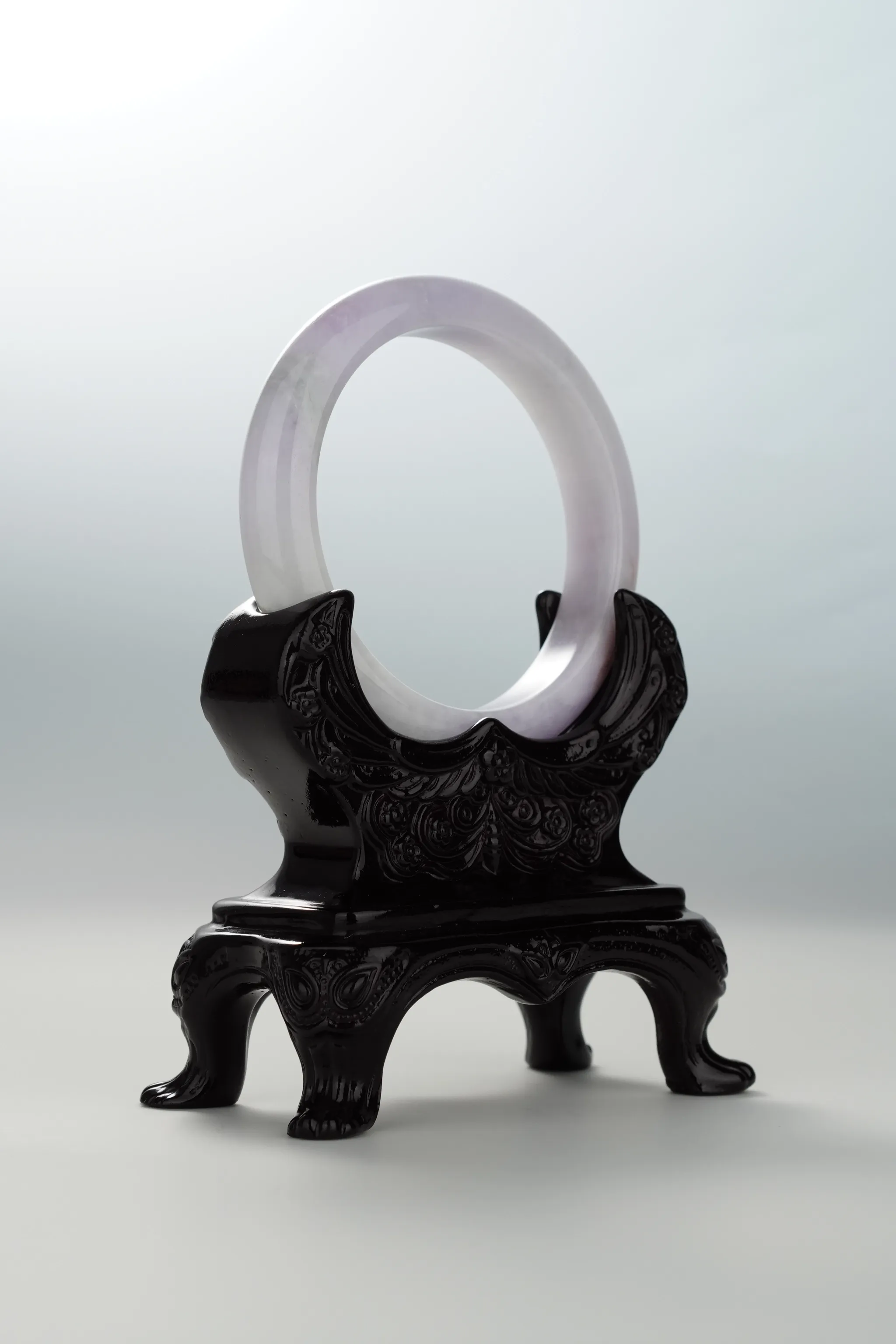 Spring Lavender & Red Jadeite Bangle