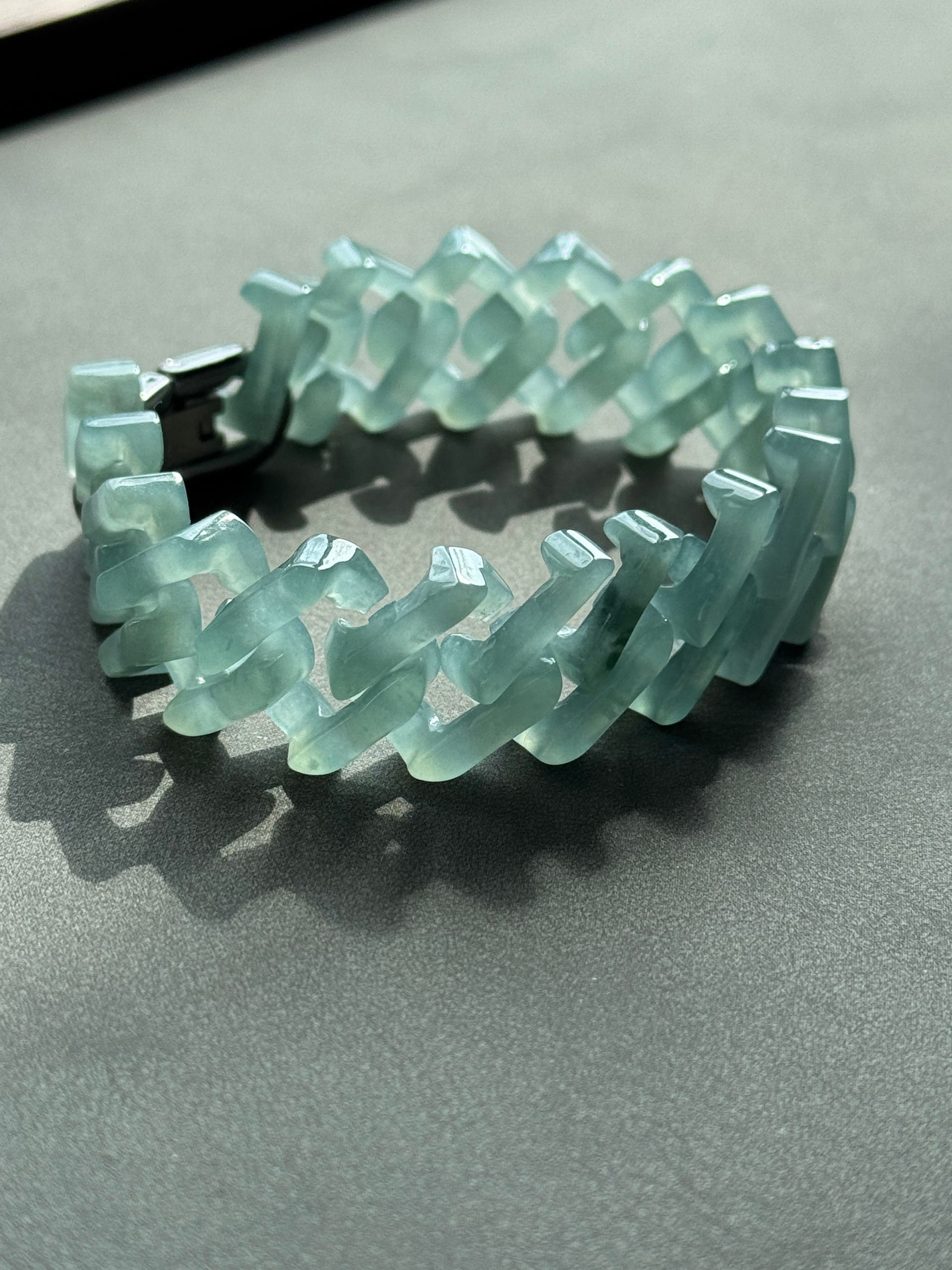 New Model Cuban Link Jade Bracelet – Luxury Strength Meets Street Style