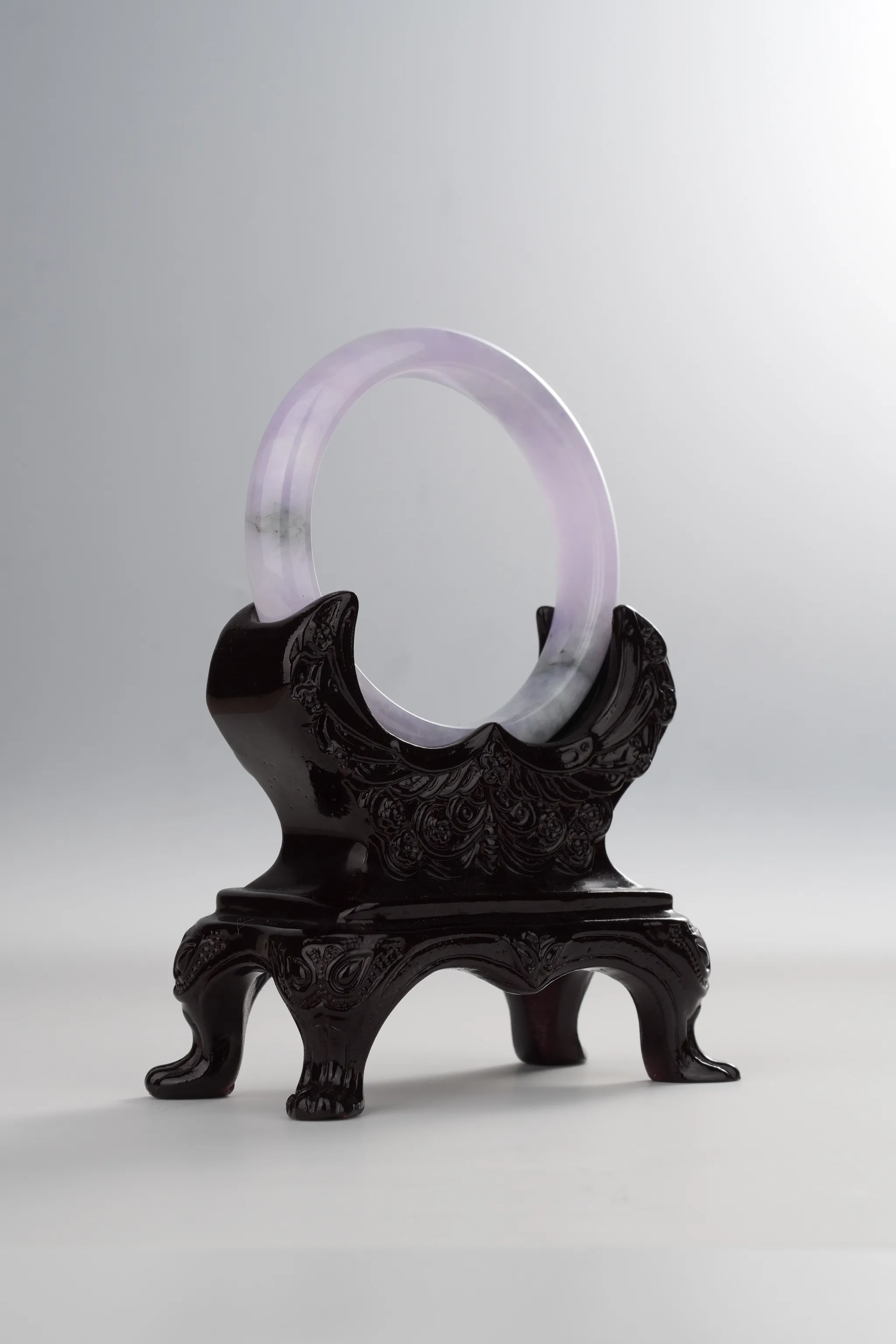 Icy Lavender Jadeite Bangle