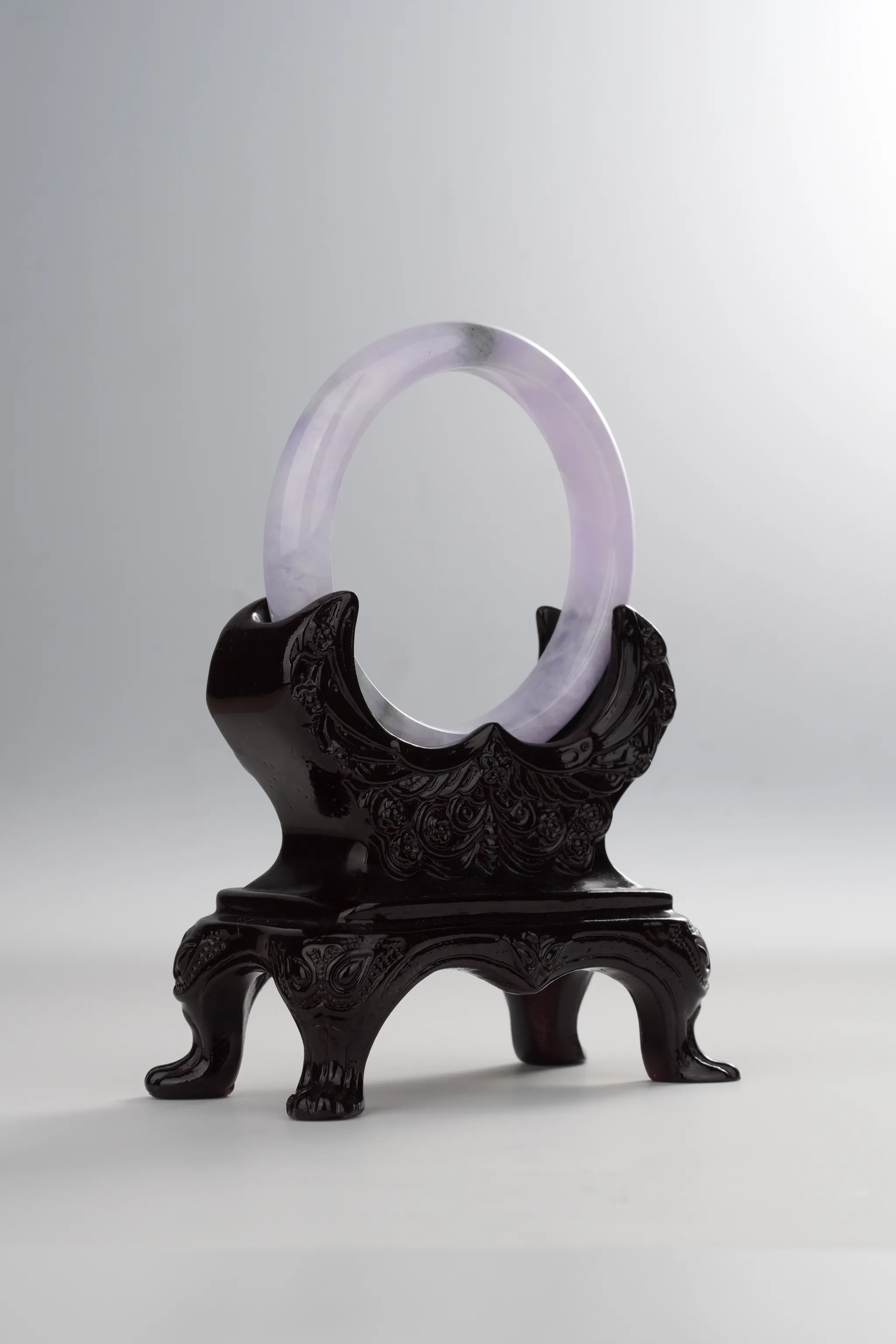 Icy Lavender Jadeite Bangle