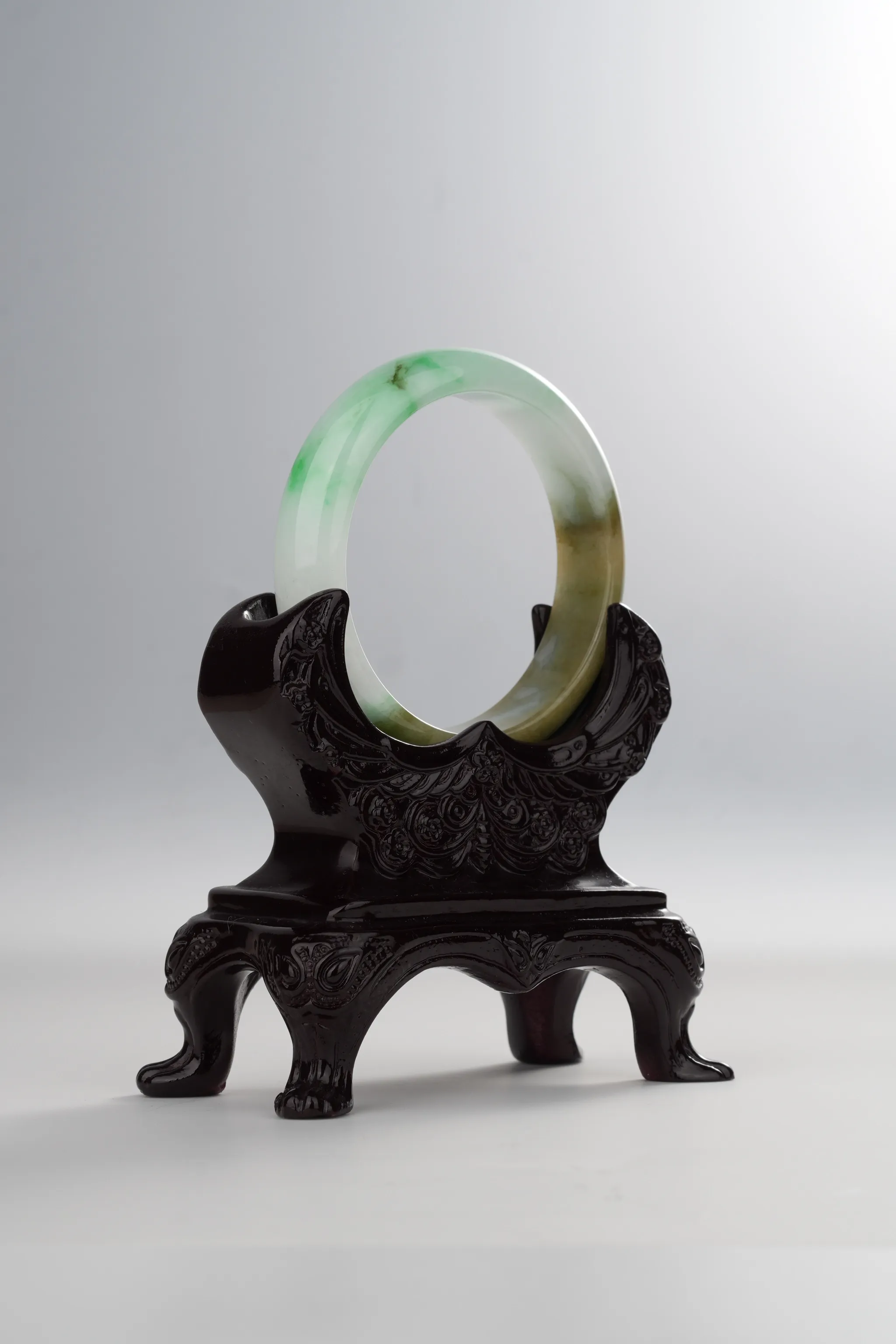 Sun Green & Yellow Jadeite Bangle