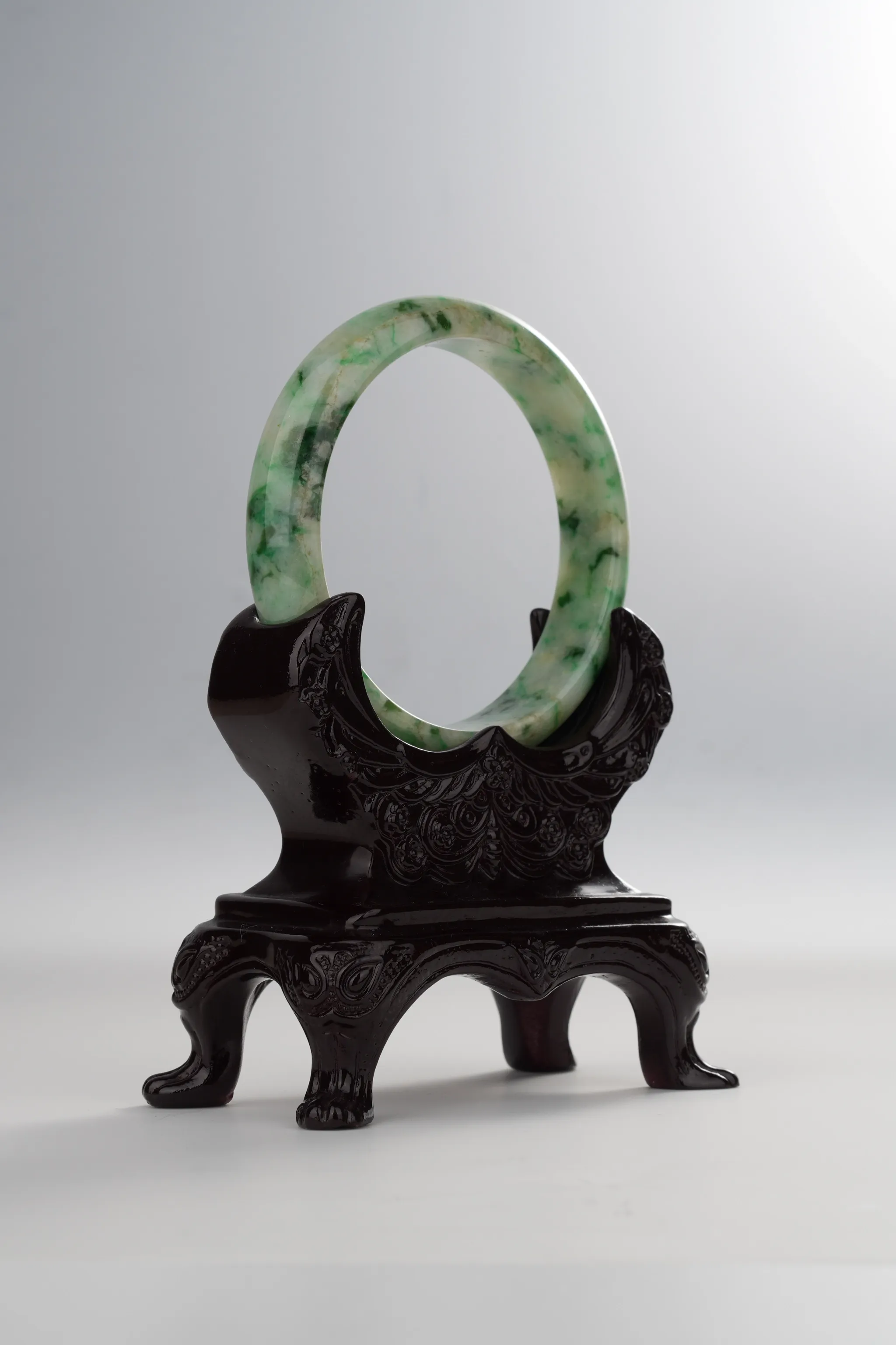 Rich Green Jadeite Bangle