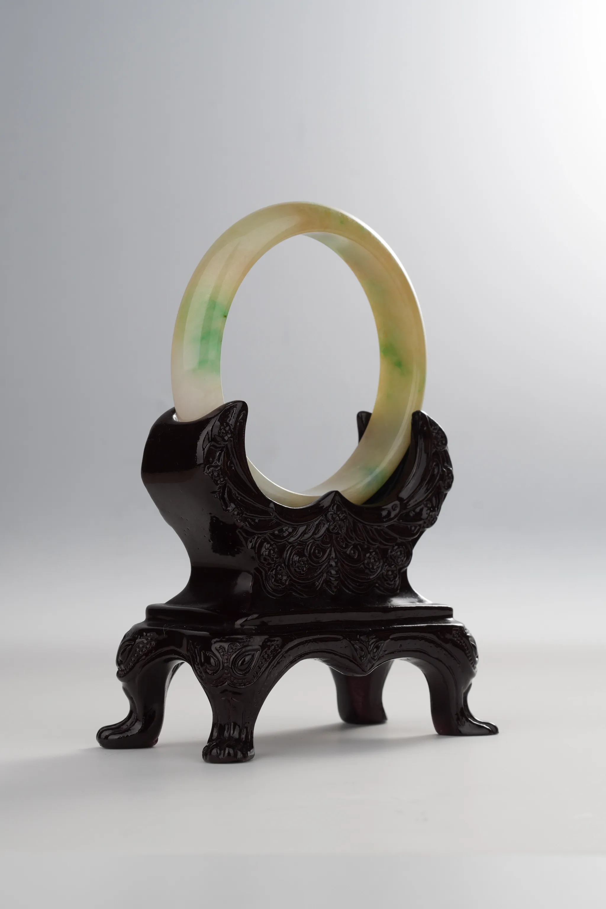 Rich Yellow  Sun Green Jadeite Bangle