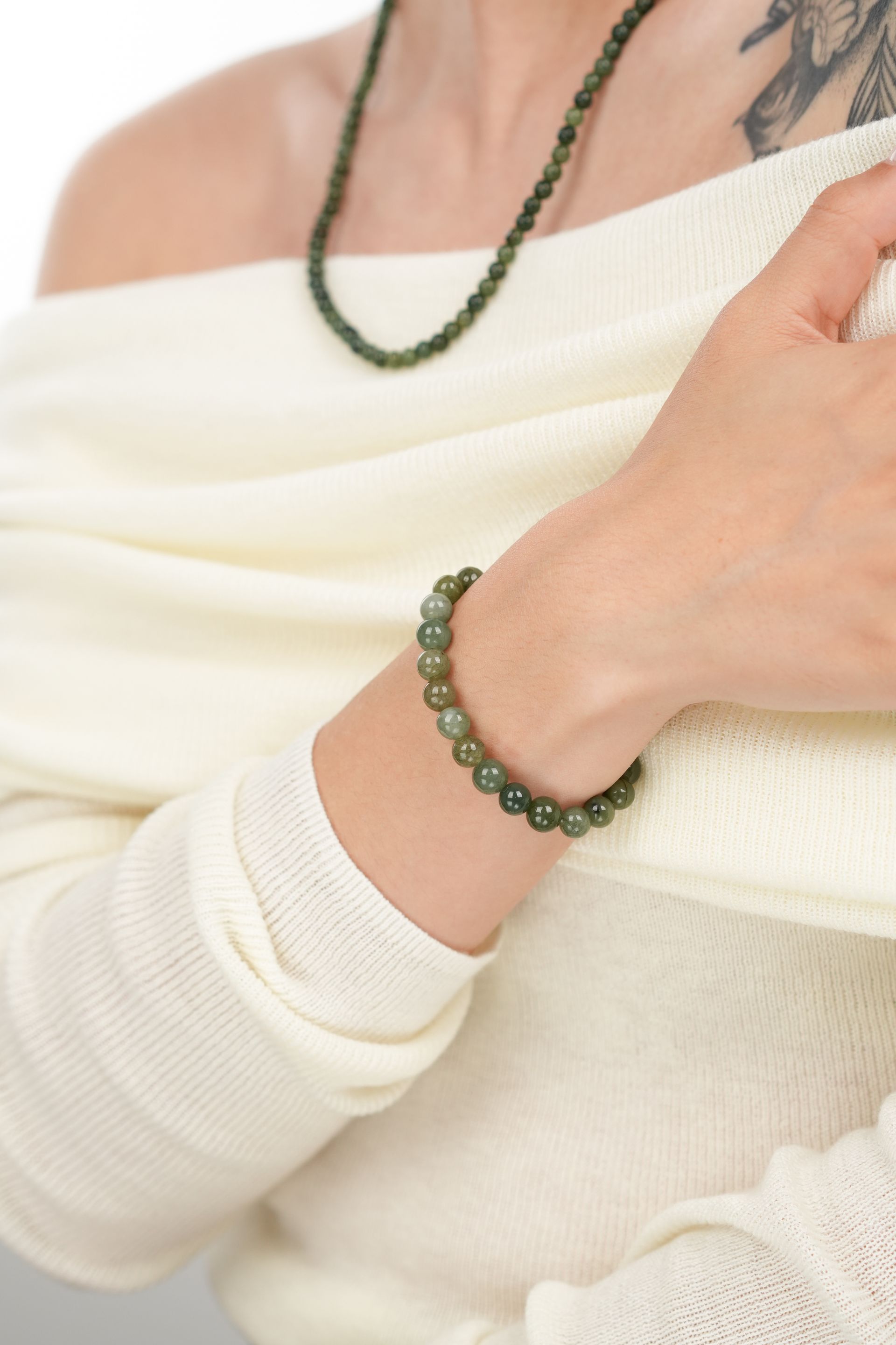 Oil Green Jadeite Bracelet