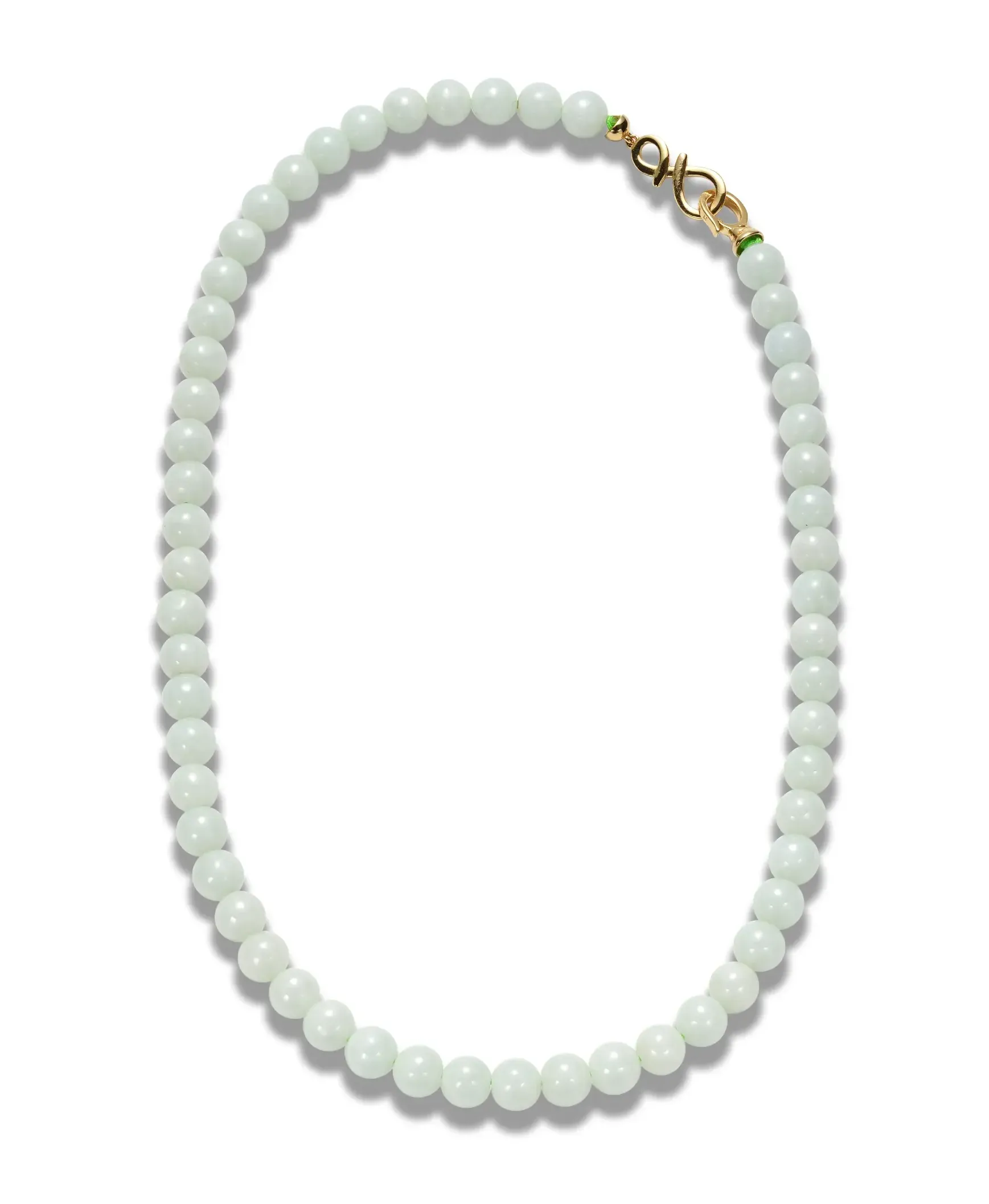 Light Green Jadeite Beaded Necklace