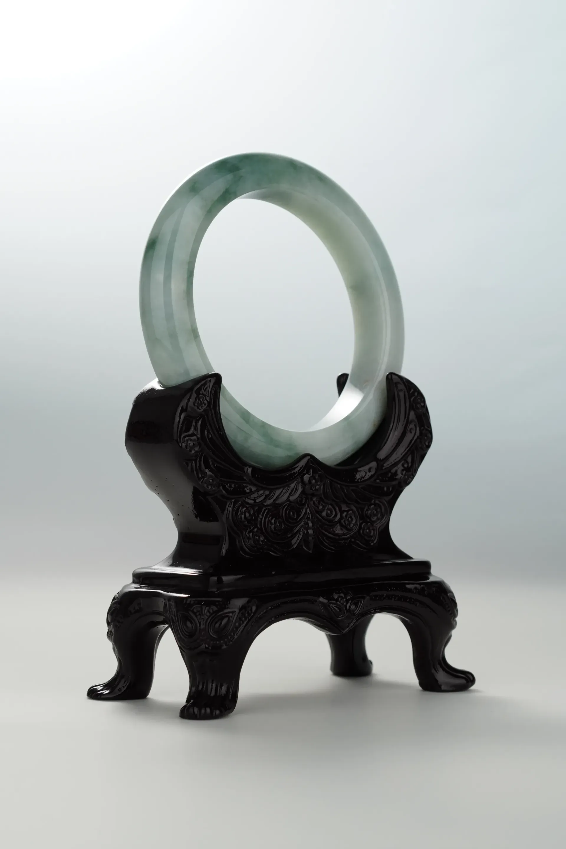 Bluish Green Jadeite Bangle