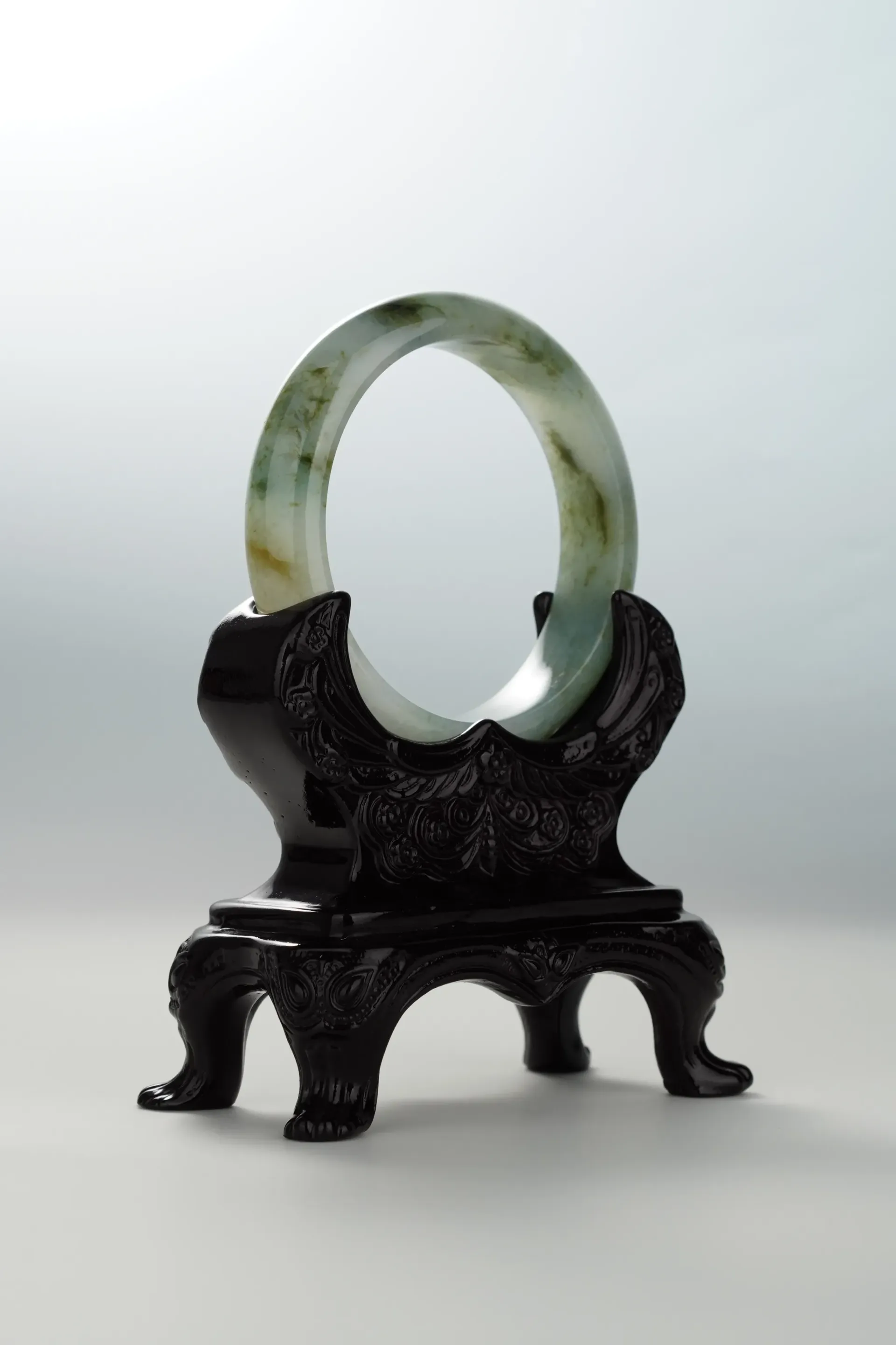 Icy Yellow & Green Jadeite Bangle