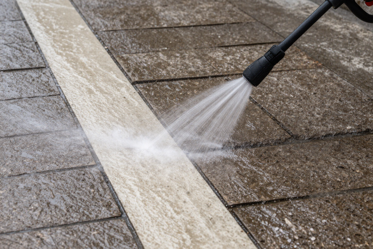 Exterior pressure wash