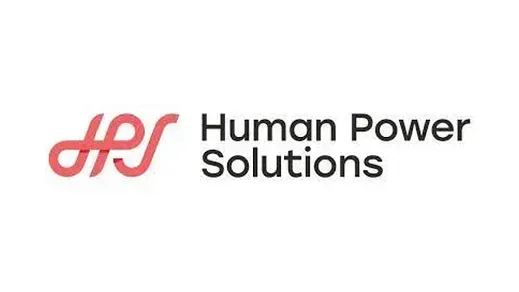 The human power solutions logo is red and black on a white background.