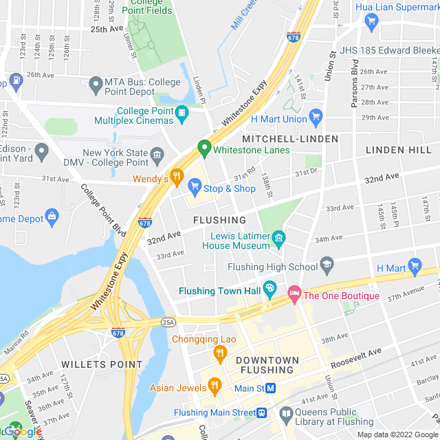 Map of business location