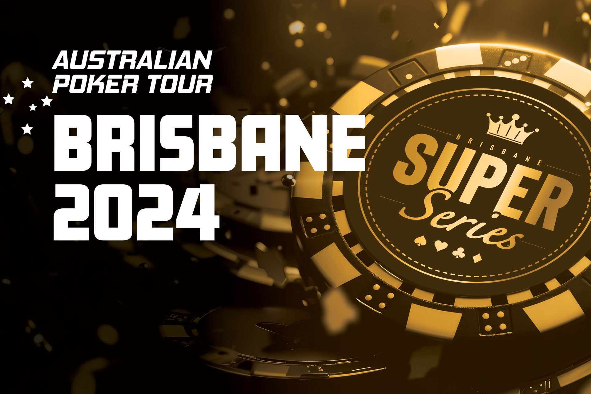 A poster for the australian poker tour brisbane 2024