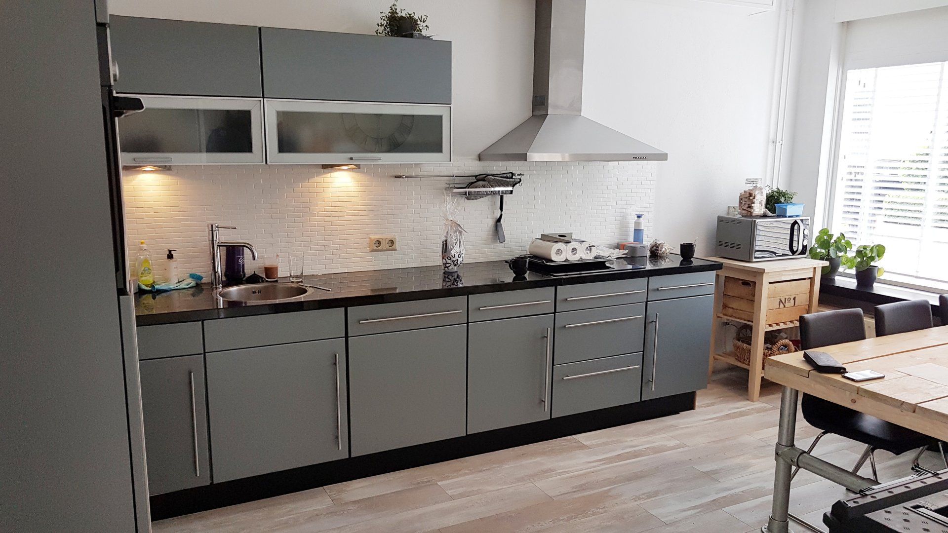 keuken wrappen Nieuwegein grijs nieuw