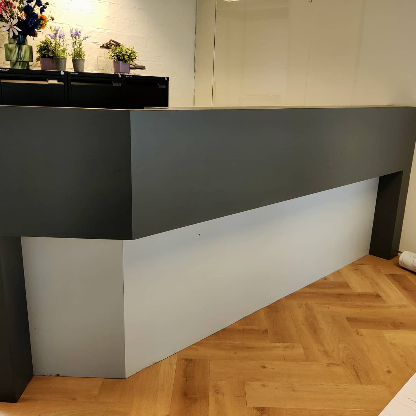 Wrappen receptiebalie voor