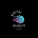 A logo for a company called digital velocity and seo