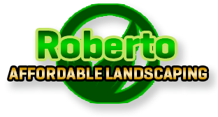 The logo for roberto affordable landscaping