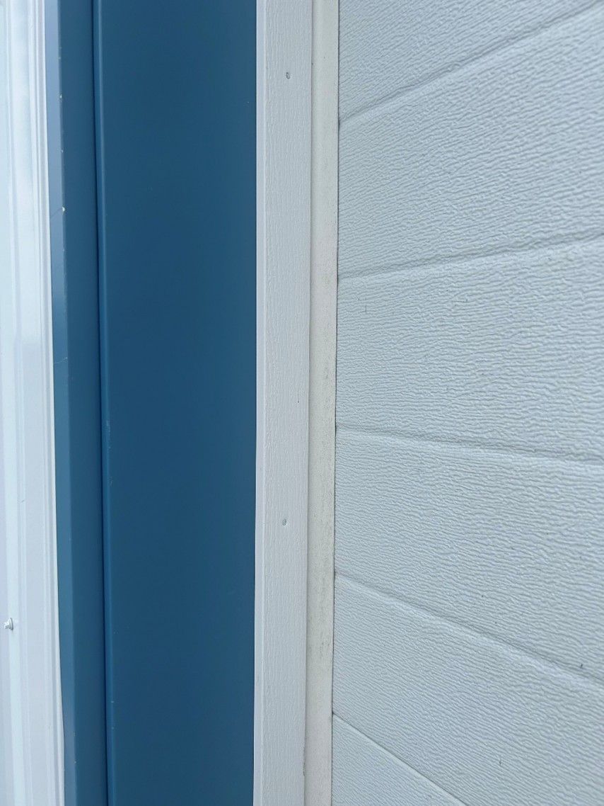 Weather stripping up the sides and across the top comes in various matching colors Weather stripping up the sides and across the top comes in various matching colors